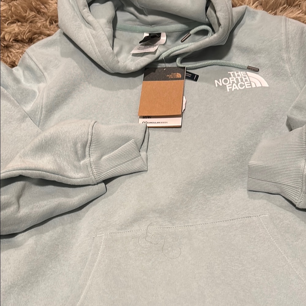 The North Face Men's Light Blue Hoodie